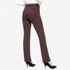 Elastische High-Waist-Schlaghose für Damen, einfarbig, leichte Freizeit Hose mit Taschen