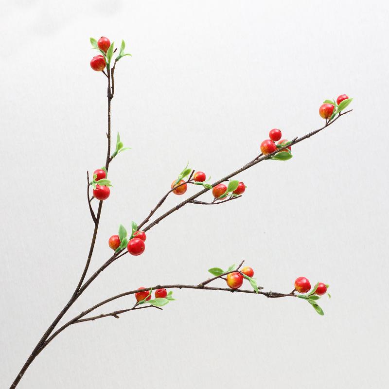 

Имитация маленького яблока, новогодние украшения для дома и гостиной, поддельные цветы, имитация фруктов 70cm красный