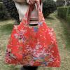 Foldable Eco Shopping Bag - Japanese Cartoon Design, Oxford Cloth, Portable & Eco-Friendly for Groceries