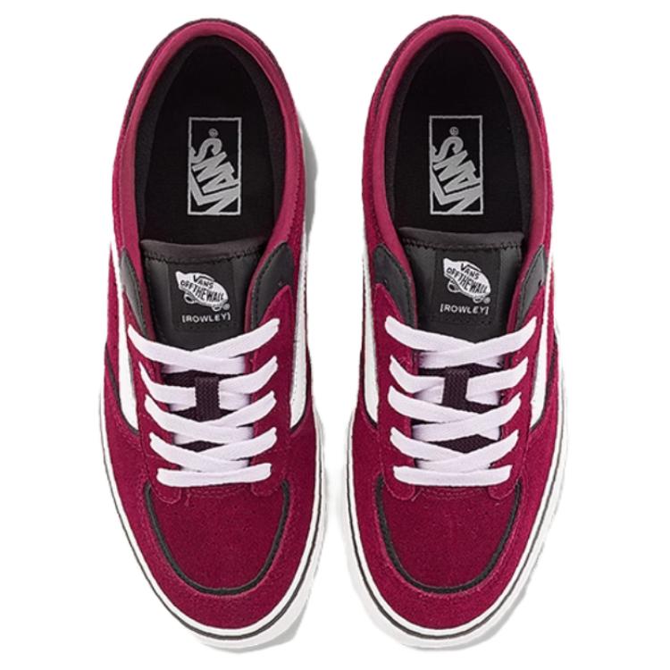 Vans Ua Rowley Classic Comfortable Versatile Low-Top Skate Shoes Unisex Sneakers Purple Red VN0A4BTT4QU1
