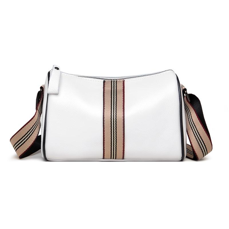 Leather women's bags new trendy fashion simple large capacity shoulder messenger bag first layer cowhide pillow bag