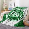 St. Gallen Voetbalclub Print Flanellen Deken, Hoge Kwaliteit Comfortabel voor Alle Seizoenen, Woondecoratie, Warmte en Comfort
