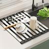 Foldable Sink Dish Rack, Anti-Rust & Space-Saving. Dries Dishes & Veggies Fast. Perfect for Small Kitchens.