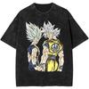 New  Dragon Ball Super Saiyan  Quality TShirt Men and Women Cotton Vintage Washed Print Retro Streetwear Sports Tops