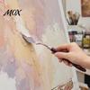 Palette Scraper for Acrylics Oil Painting Scraper, Stainless Steel with Wooden Handle Cutter, Paint Tools Beginners Evenly Mixed Art Spatula,