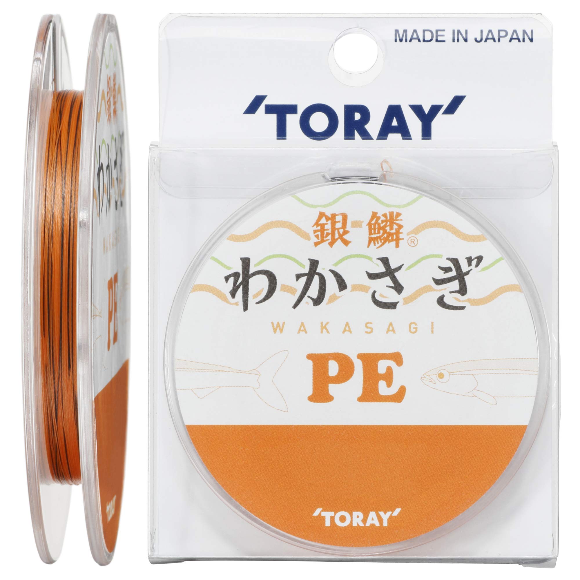 

Toray (TORAY) PE Line, Ginrin, Wakasagi (Smelt) PE, 30m, 0.2 No., 2.1kg, Orange