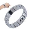 Terahertz Stone Bracelet Fashionable Faceted Rectangle Pain Relief Energy Stone Bracelet for Men