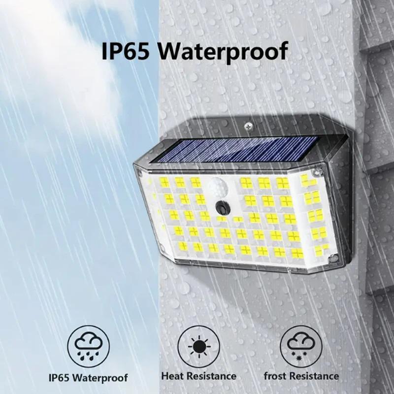 1/2/4Pcs 176 LED Solar Outdoor Wall Lights Waterproof Motion Sensor Solar Powered Sunlight Street Light for Garden Decoration
