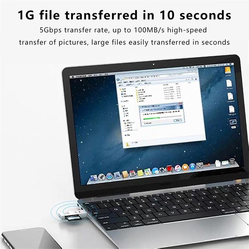 Lector de Tarjetas de Memoria USB 3.0 Micro TF SD Lector Escritor de Alta Velocidad Unidad Flash