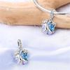 copper Adorable Cute Crystal Cat and Dog Pendant Charm Compatible With Authentic Charm Bracelets Women Do It Yourself Jewellery Gift