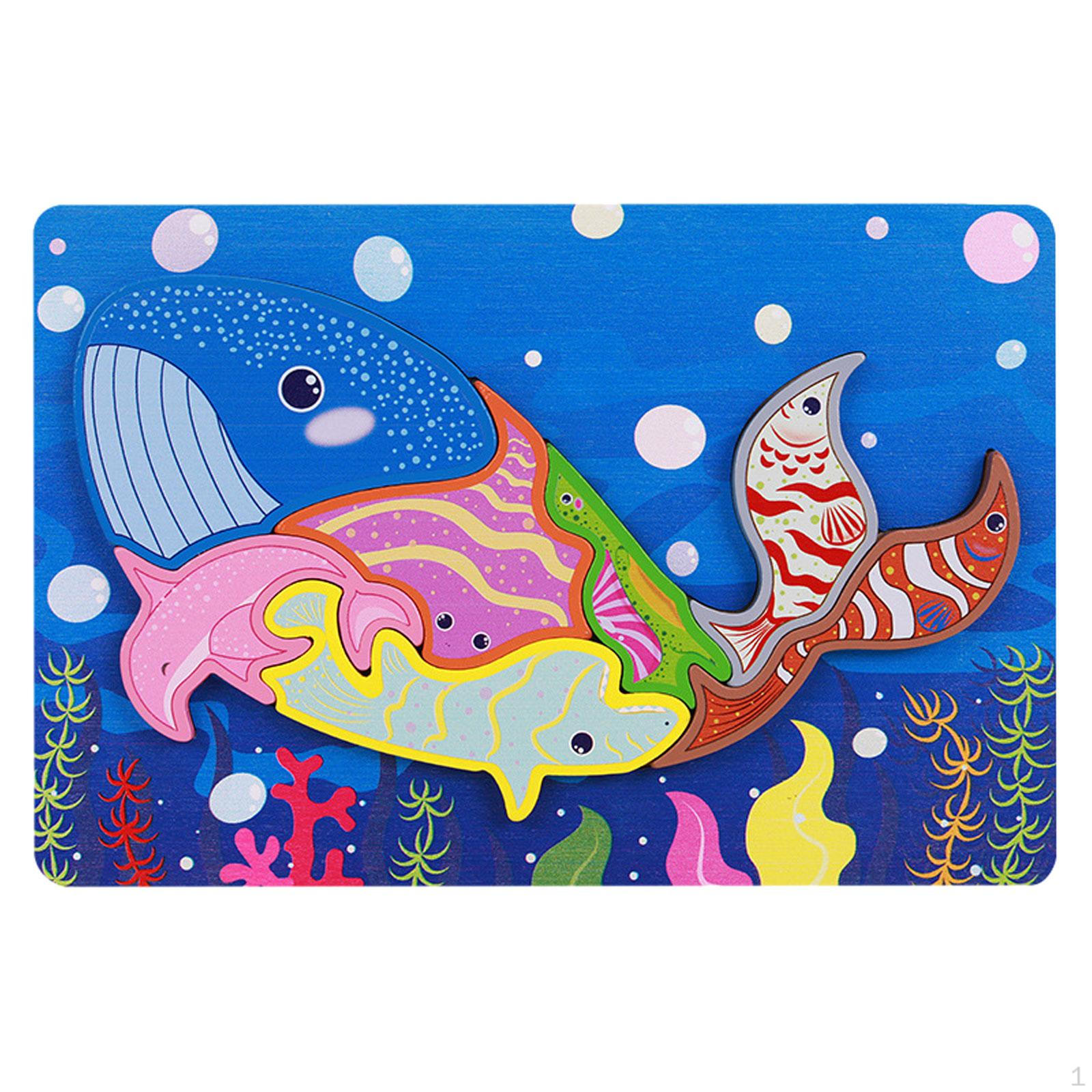 Animal Puzzle Toys Toy Creativity Imagination for Party Preschool Kindergarten Sea Animal
