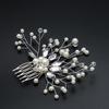 Shiny Faux Pearl Rhinestone Women Hairpin Bridal Comb Wedding Banquet Headdress