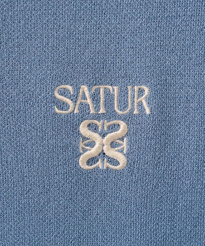 Seteo Lightweight Crew Neck Half Knit Blue