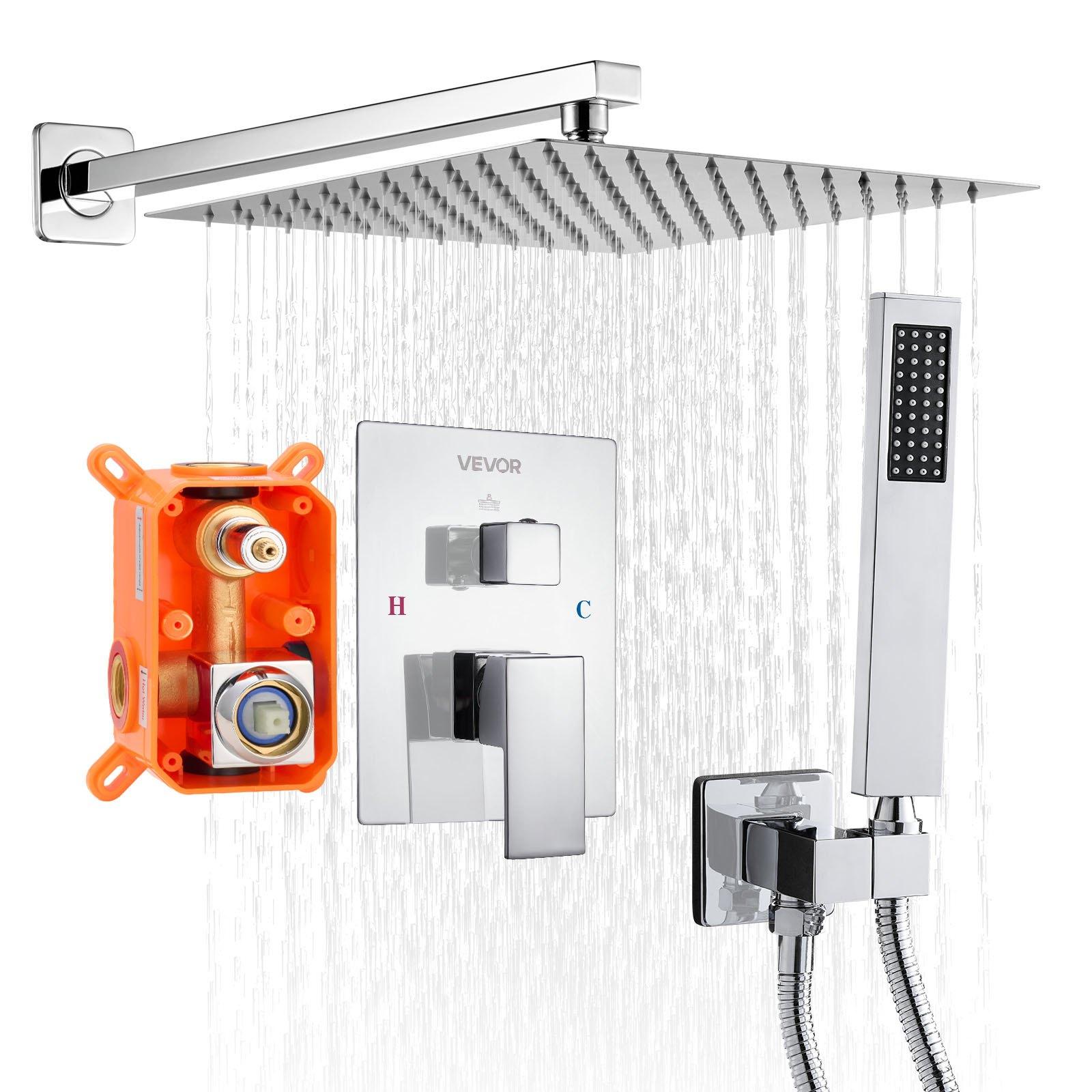 VEVOR Shower Faucet Set, Rainfall Bathroom