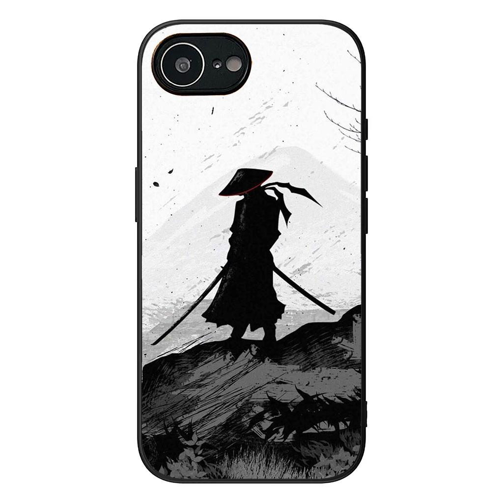 

Cover for Apple iPhone 16 15 14 Plus 13 12 Mini 17 Pro Max + ProMax 16E Air Phone Case Japan Samurai Skeleton Bushido Ninja iPhone Air