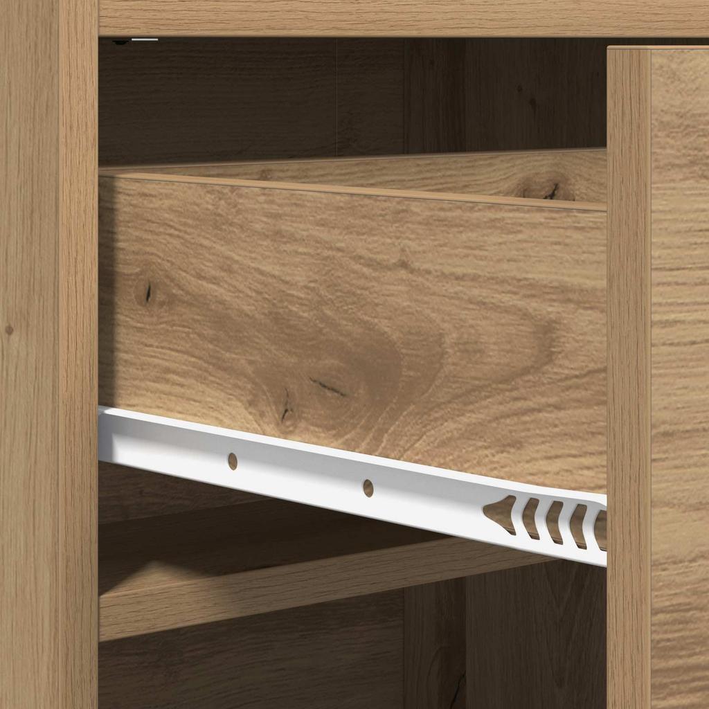 Shoe Cabinet Artisan Oak 48 x 36 x 92 cm Engineered Wood