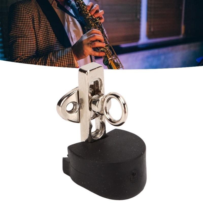Clarinet Oboe Thumb Rest Adjustable Stainless Steel Finger Rest Protector With Rubber Cushion