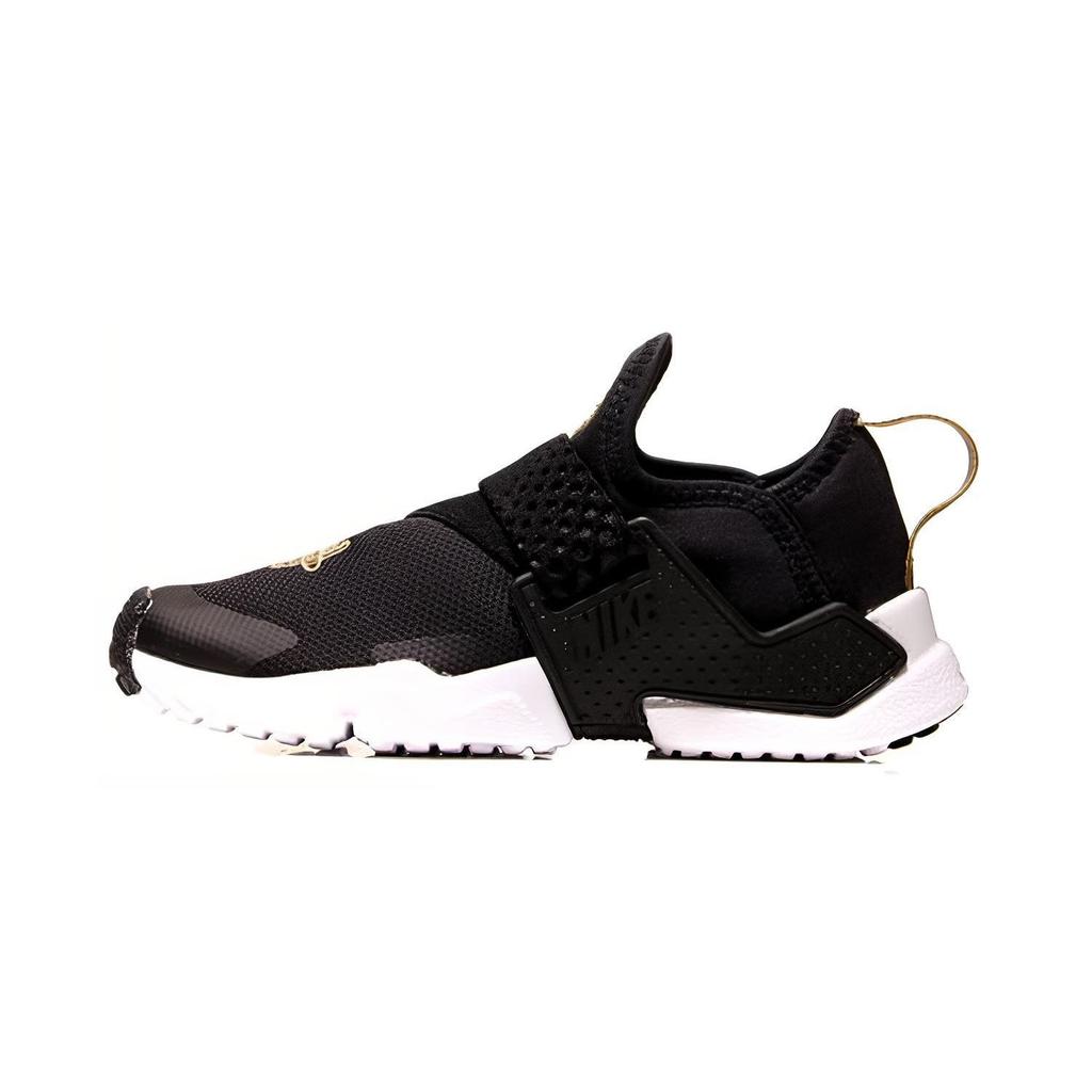 Nike Huarache Extreme Trend Shock Absorbing Durable Low Top Kids Running Shoes Kids Sneaker Black Gold AH7826-007