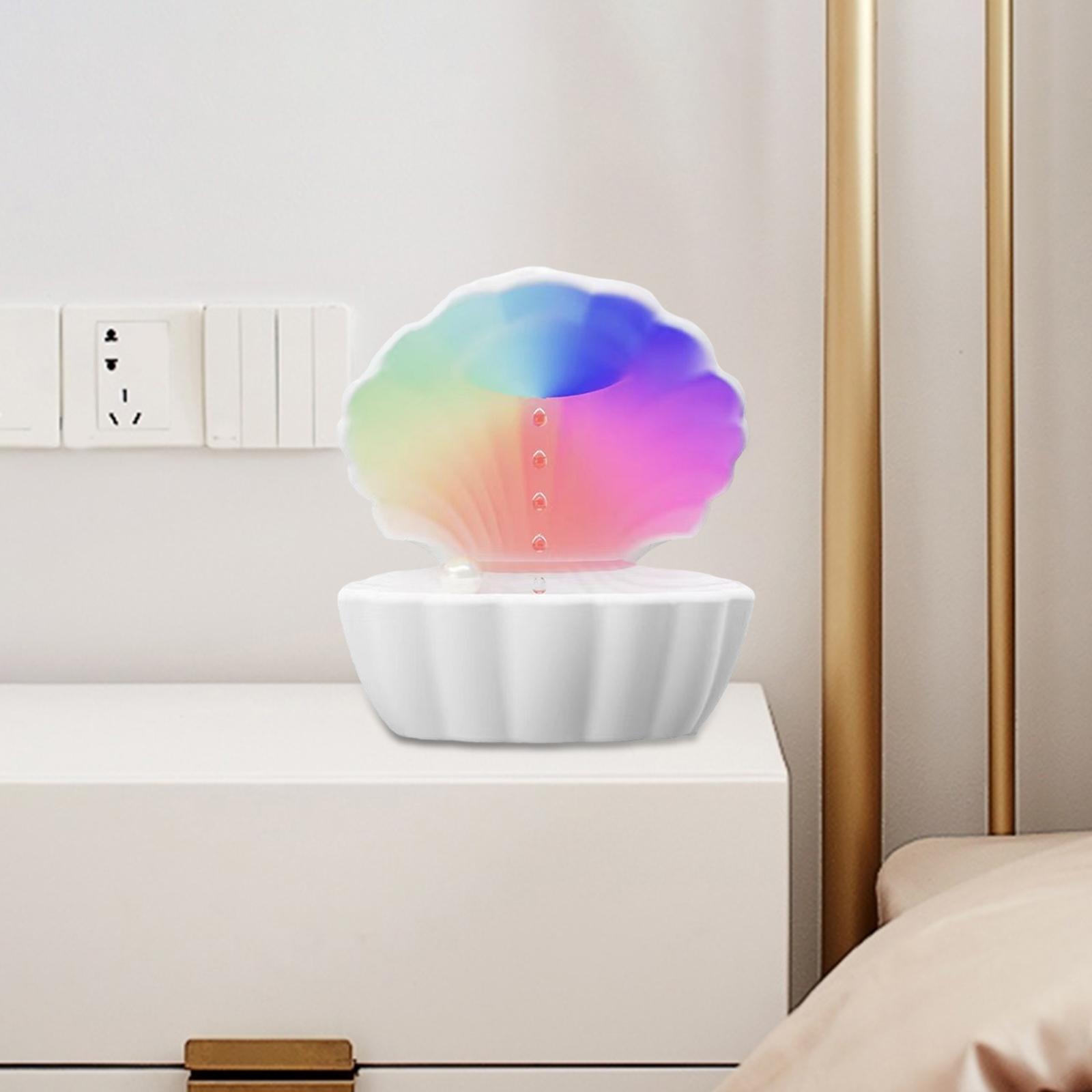 

Personal Desktop Humidifier Compact Heavy Bass with Atmosphere Light Home Decoration for Indoor Hotel Office Bedroom Living Room білий