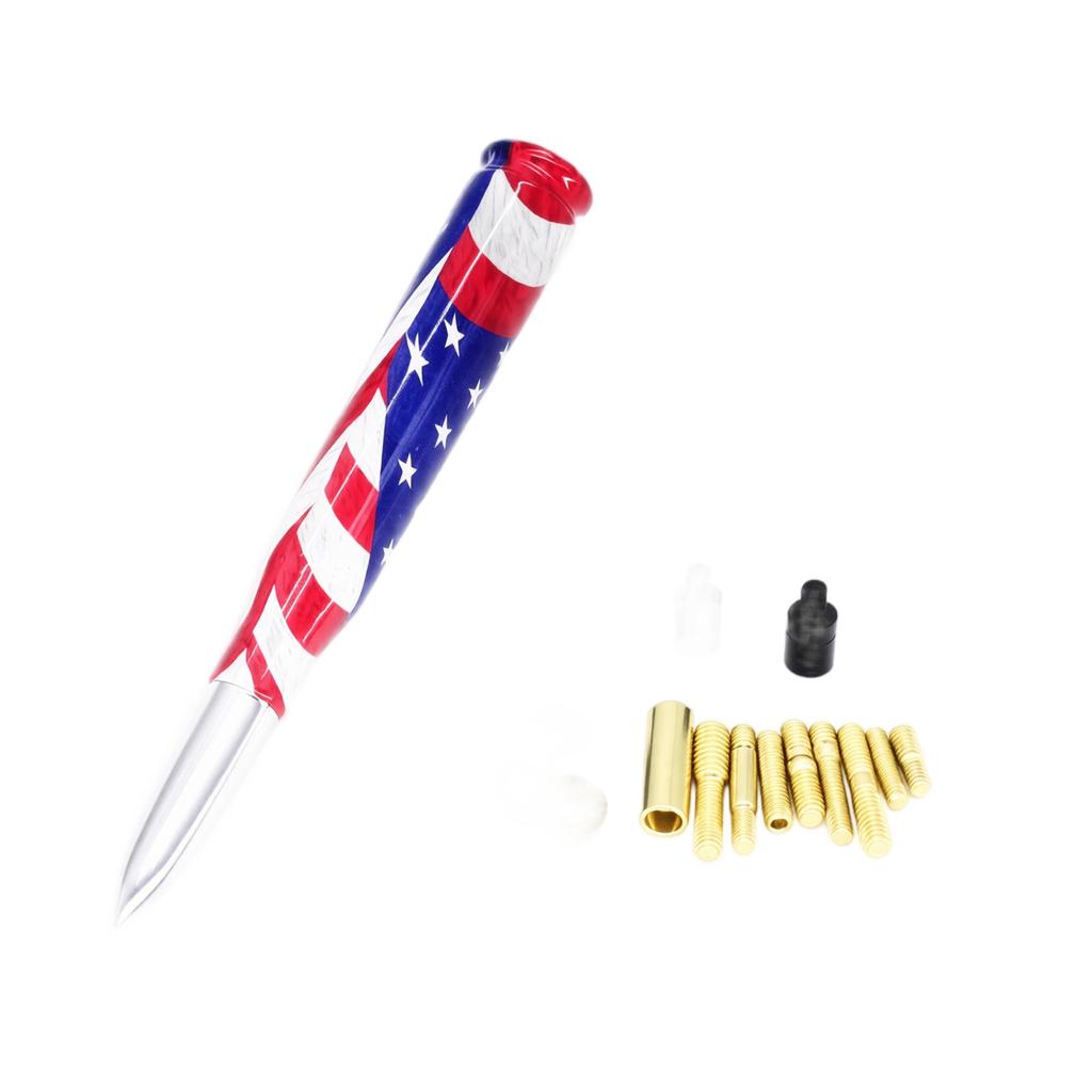 Flag Print Car Antenna Mast, Decorative Radio Antenna Accessory for Vehicle