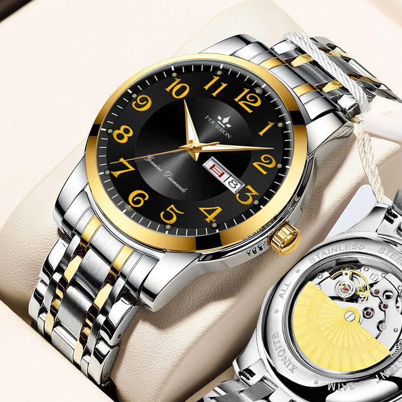 Relógio Automático Skeleton Importado Suíço - Feminino & Masculino Luminoso à Prova d'Água