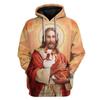 3D Printing Christian Jesus Hoodies For Men Children Fashion Streetwear Hooded Sweatshirts Winter Harajuku Hooded Hoody Clothes