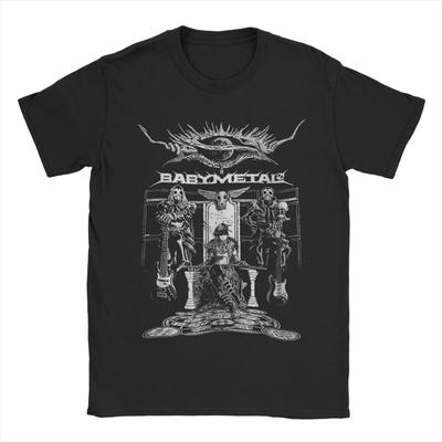 Babymetal Rock Heavy Metal T Shirts for Men Cotton Funny T-Shirt Crew Neck  Tee Shirt Short Sleeve Clothing Plus Size