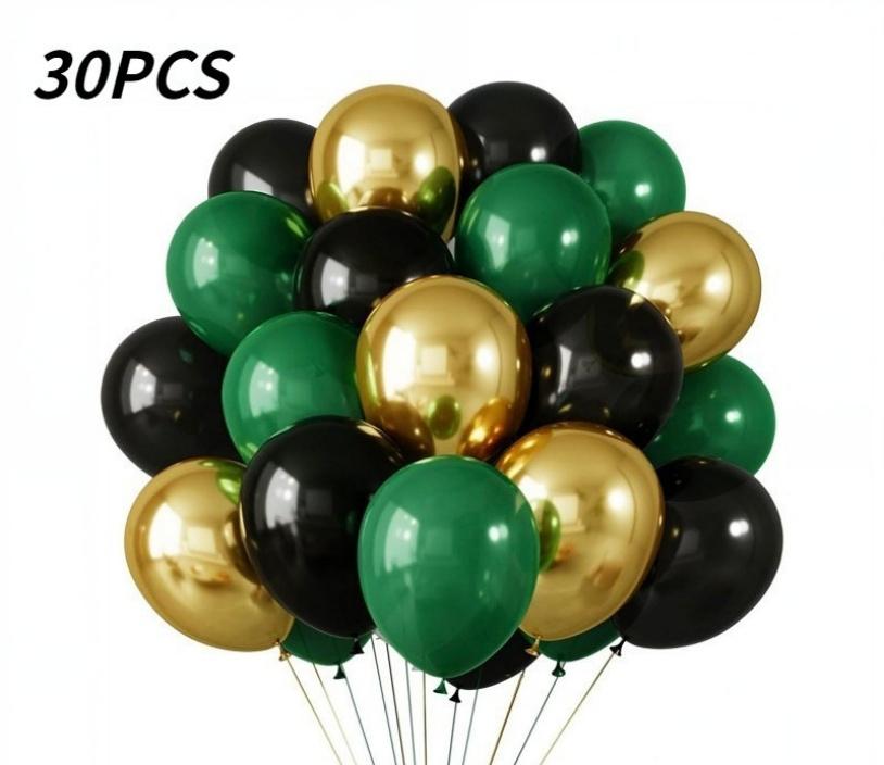 30pcs 10 Inch Multi-color Latex Balloons Set for Birthday Wedding Engagement Anniversary Bachelorette Bridal Shower Decoration