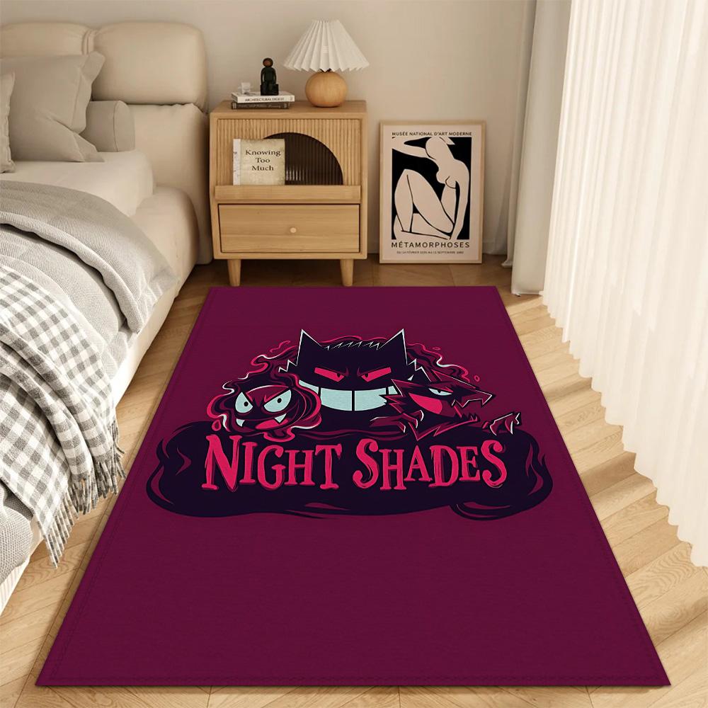 Fashion Entrance Mat Living Room P-Pokemon Rugs Decoration G-gengar New Bath Mats Bedrooom Carpet for Kitchen Doormat Front Door
