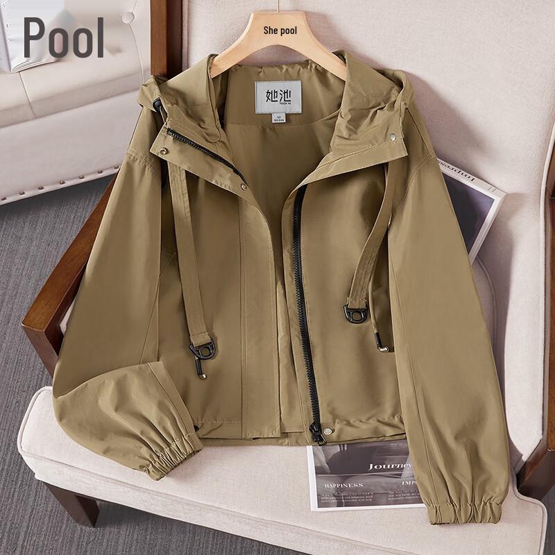 Women's Hooded Workwear Casual Jacket
