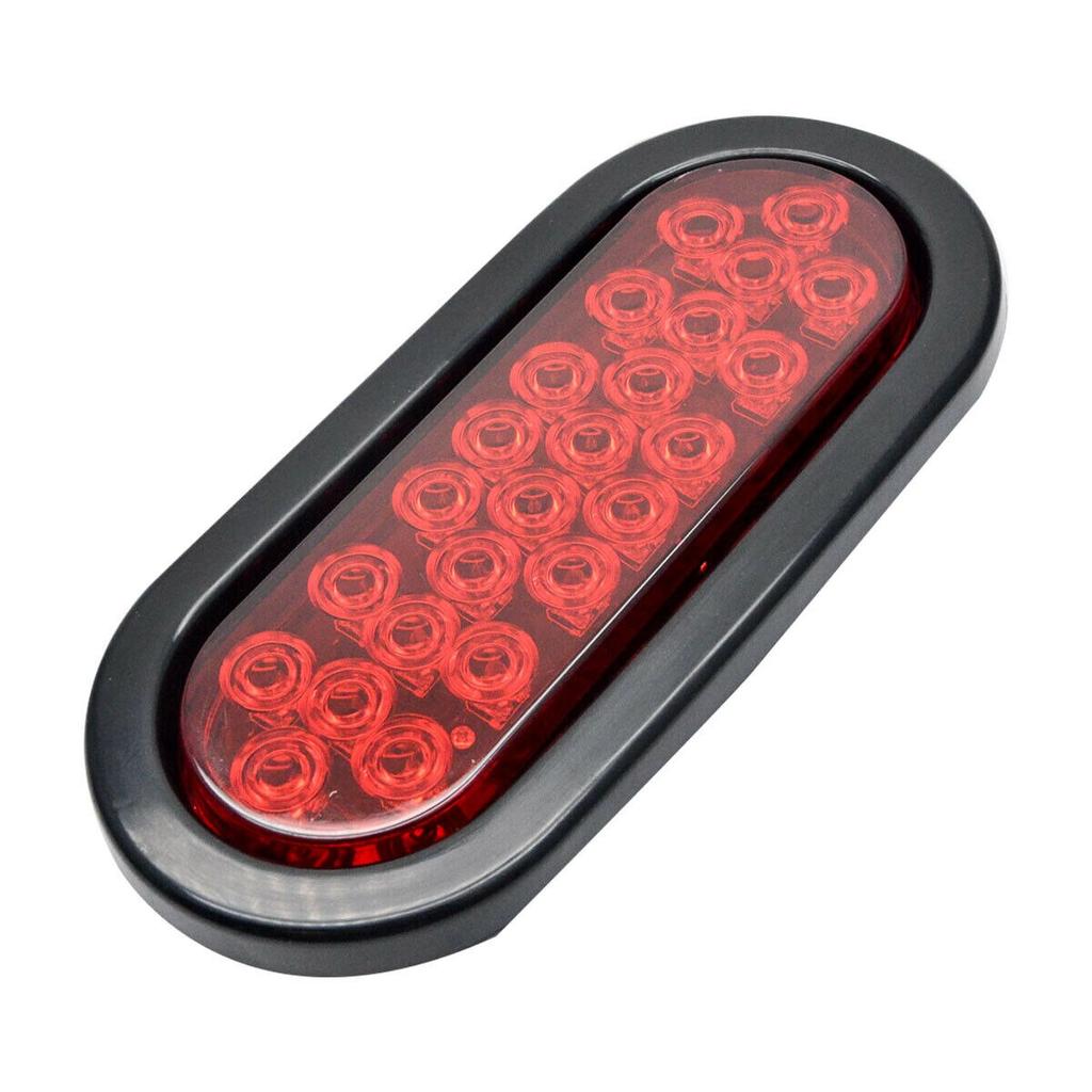2 stücke 12 V 24 Led Oval Lkw-anhänger Stopp Drehen Rücklicht Bremslicht Seitenmarkierungsleuchte Anhänger Lkw Lampe Rot Kit Set