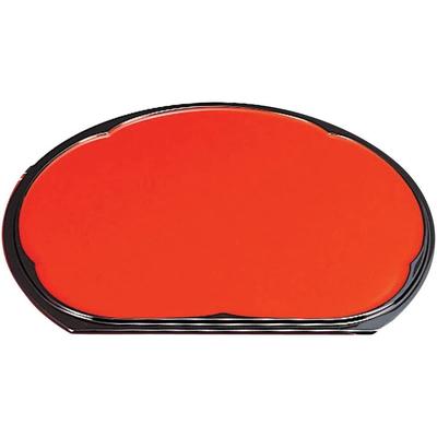 J-kitchens 1-shaku Plum-Shaped Half-Moon Double-Sided Tray (Tray) - Vermilion-Black Rim/Pear-Grain Finish - Made In Japan