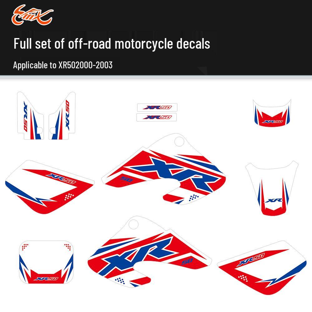 Sticker Set for XR50 Motorcycles & Off-Road Vehicles (2000-2003): Modification & Decoration Kits