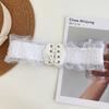 Elegant Womens Waist Belt With Ruffled Edge Design Perfect For Dresses Shirts And Casual Styles