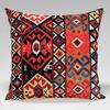National style retro Persian pattern throw pillow cover with short plush print for living room sofa decoration cushion cover