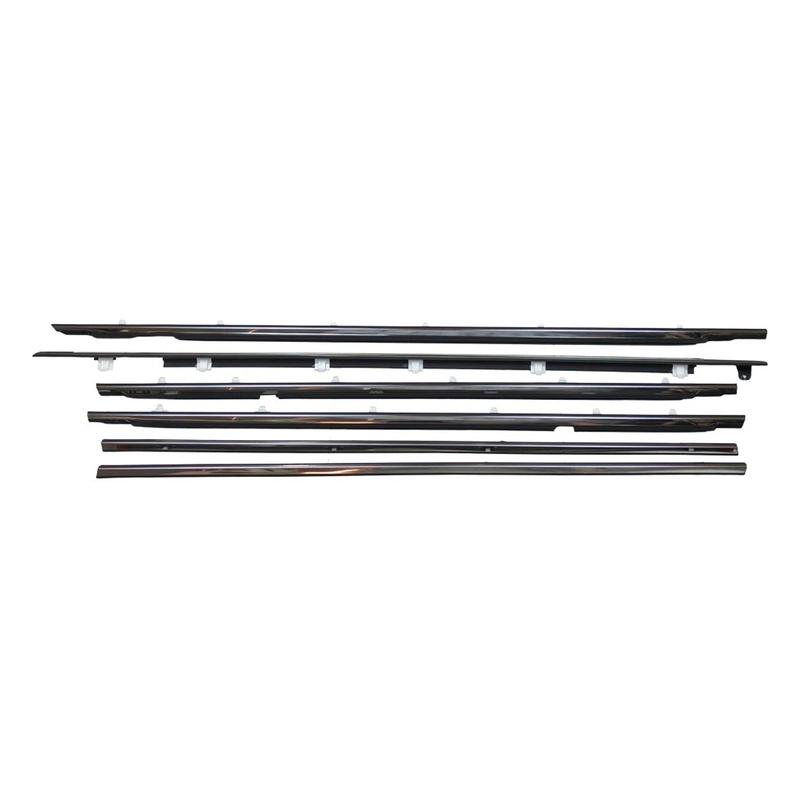 Artudatech 6PCS Door Belt Molding For Toyota Land Cruiser 80 Series 1991 1992 1993 1994 1995 1996 1997