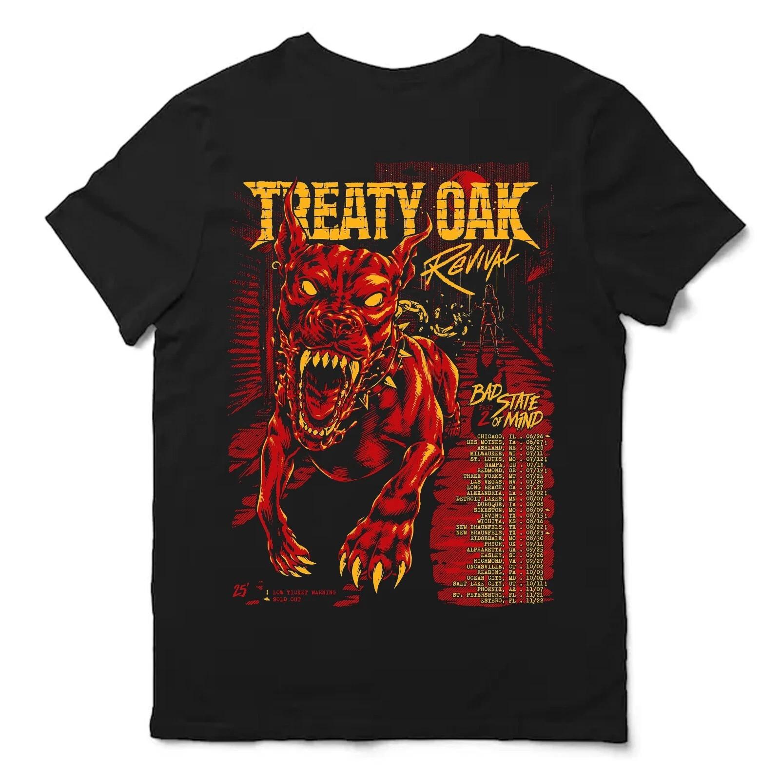 Treaty Oak Revival Bad State Of Mind Part 2 Tour 2025 T Shirt Full Size S-5XL M