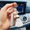 Creative Badminton Whistle Keychain: Small Sports Gift & Student Ornament