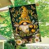 2D Flat - 2D Flat - 2D Printing, 1pc Welcome Summer Bumblebee Daisy Hive Flower Garden Flag 1 (5)- Garden Decoration Double S, Home Decoration, Yard D