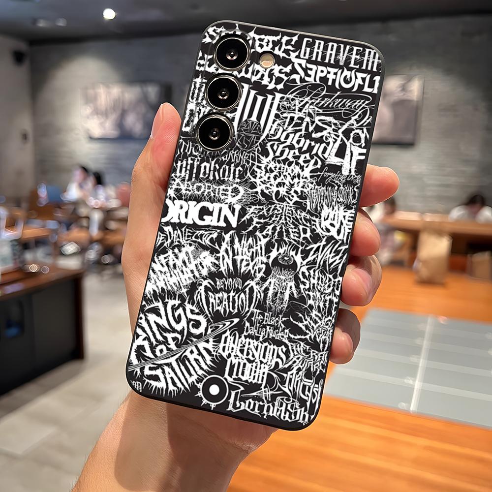 Death Metal Band Phone Case For S23 Samsung S25 S26 S24 Ultra S22 S20 Fe S21 Plus A16 A54 A34 A24 A53 A13 A14 Cover