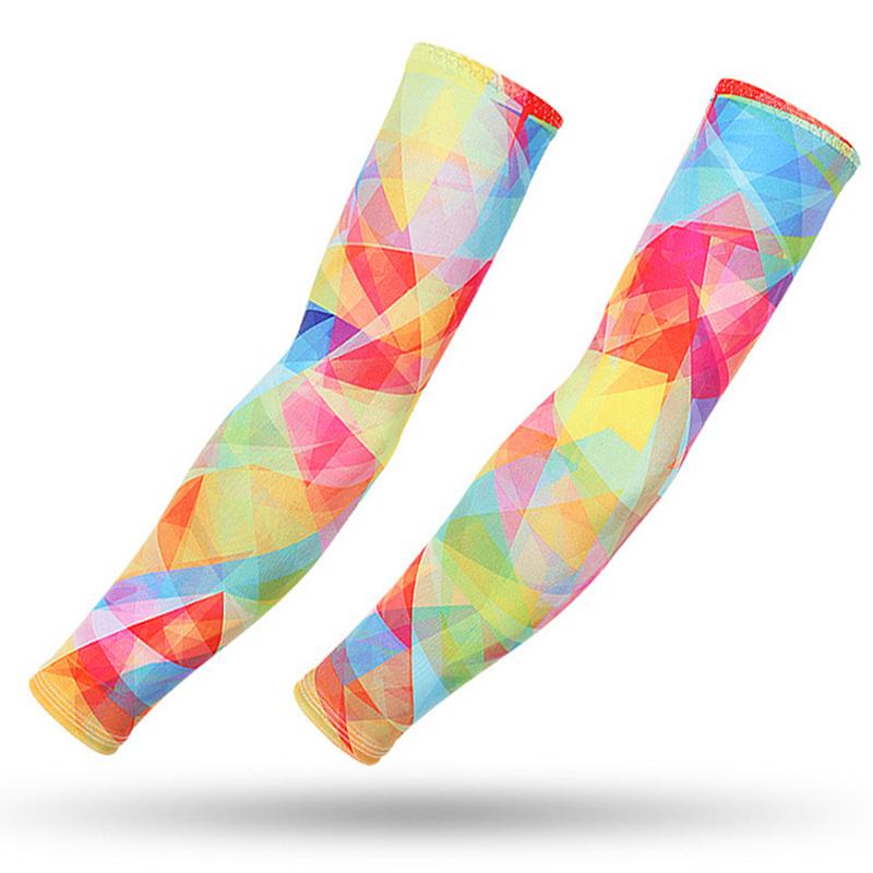Quick Dry Arm Compression Sleeve Basketball Cycling Arm Warmer Summer Running UV Sun Protection Armguards Sunscreen Cuff Cover