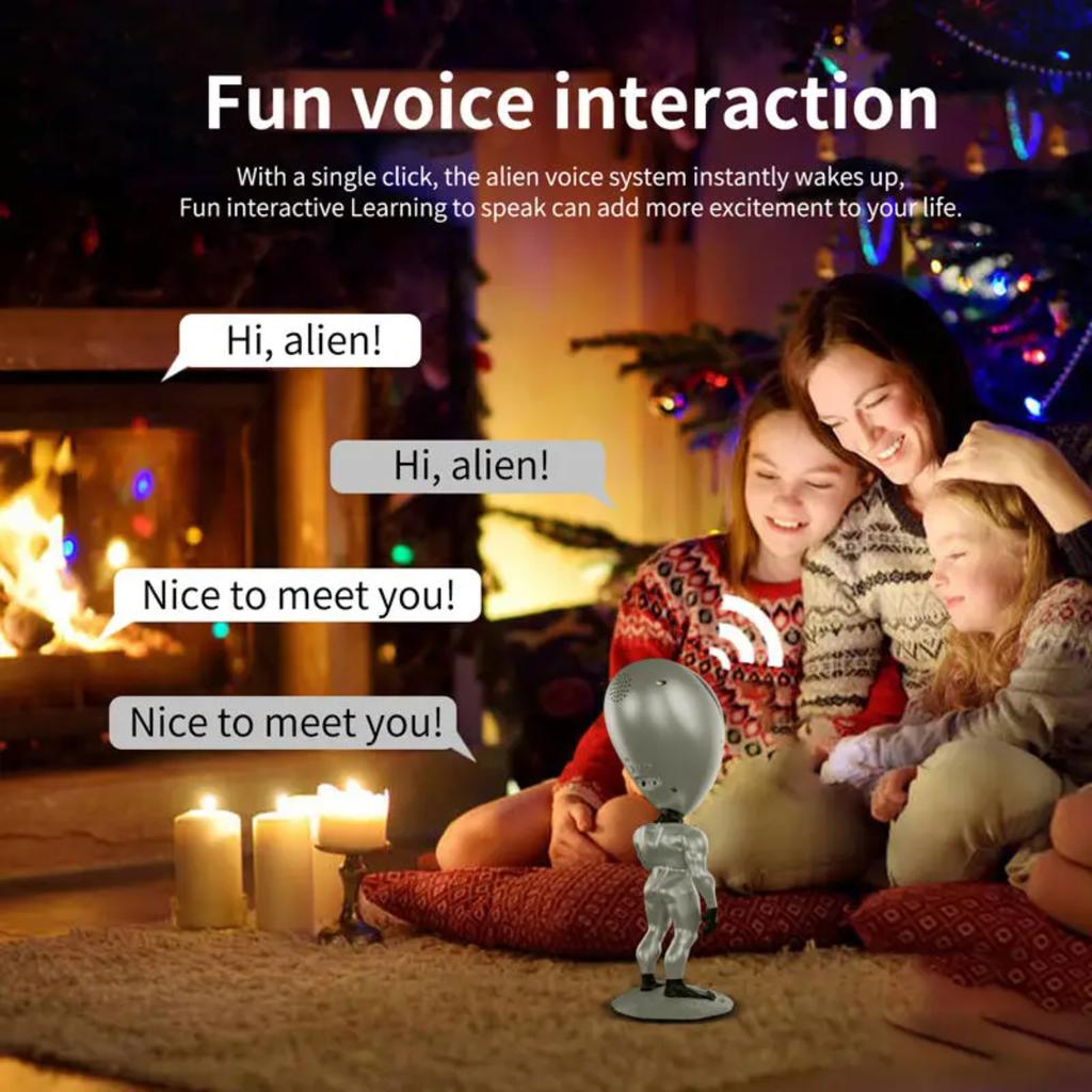New LED Alien Projector Light Atmosphere Night Lamp Bedroom Gaming Room Desktop Decoration Star Projection Lights Gift