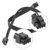Main Board CPU 8pin Male To Cpu (4+4Pin) Male Power Cable for Modulars Power Cord Black Flat Wire