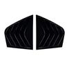 For Kia Stinger 2018- Car Rear Louver Window Side Shutter Cover Trim Sticker Vent Scoop ABS Carbon Fiber Black Accessories