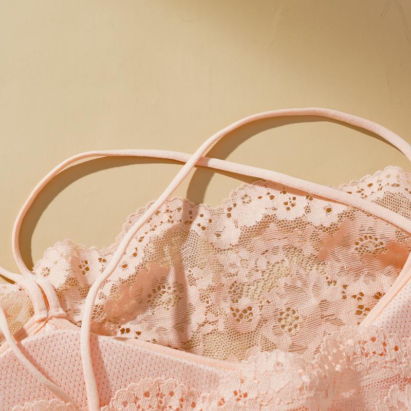 Summer Lace Wrapped Chest Tube Top Sexy Beautiful Back Camisole Women's Outerwear Inner Anti-exposure Underwear