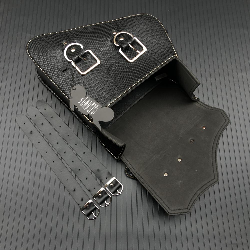 One pair Universal PU Leather Motorcycle Saddlebag for Harley Sportster for Honda Suzuki Kawasaki Yamaha