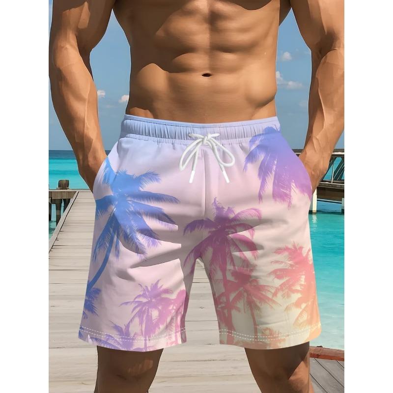 Kokospalmen 3D-gedruckte Badeshorts Palmen-Grafik Boardshorts für den Sommer Harajuku Hawaiianisch Coole Badehosen
