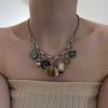 Simple Necklace Fashion Butterfly Pendant Necklace Shell Neck Jewelry Perfect for Youthful Couple or Close Friend
