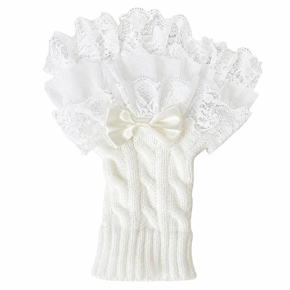 Foot Warmer Lace Knitted Gloves Acrylic Fibers Lolita Hand Sleeves Fall Winter Season