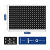 Pegboard, Perforated, 300*400mm, 25mm Hole Pitch, Wall-Mounted, Magnetic, Tool Storage, DIY, Decorative, Kitchen, Office, Bathroom (Black, 3 Panels)